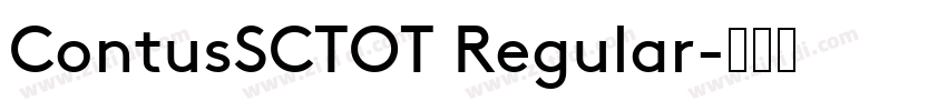 ContusSCTOT Regular字体转换